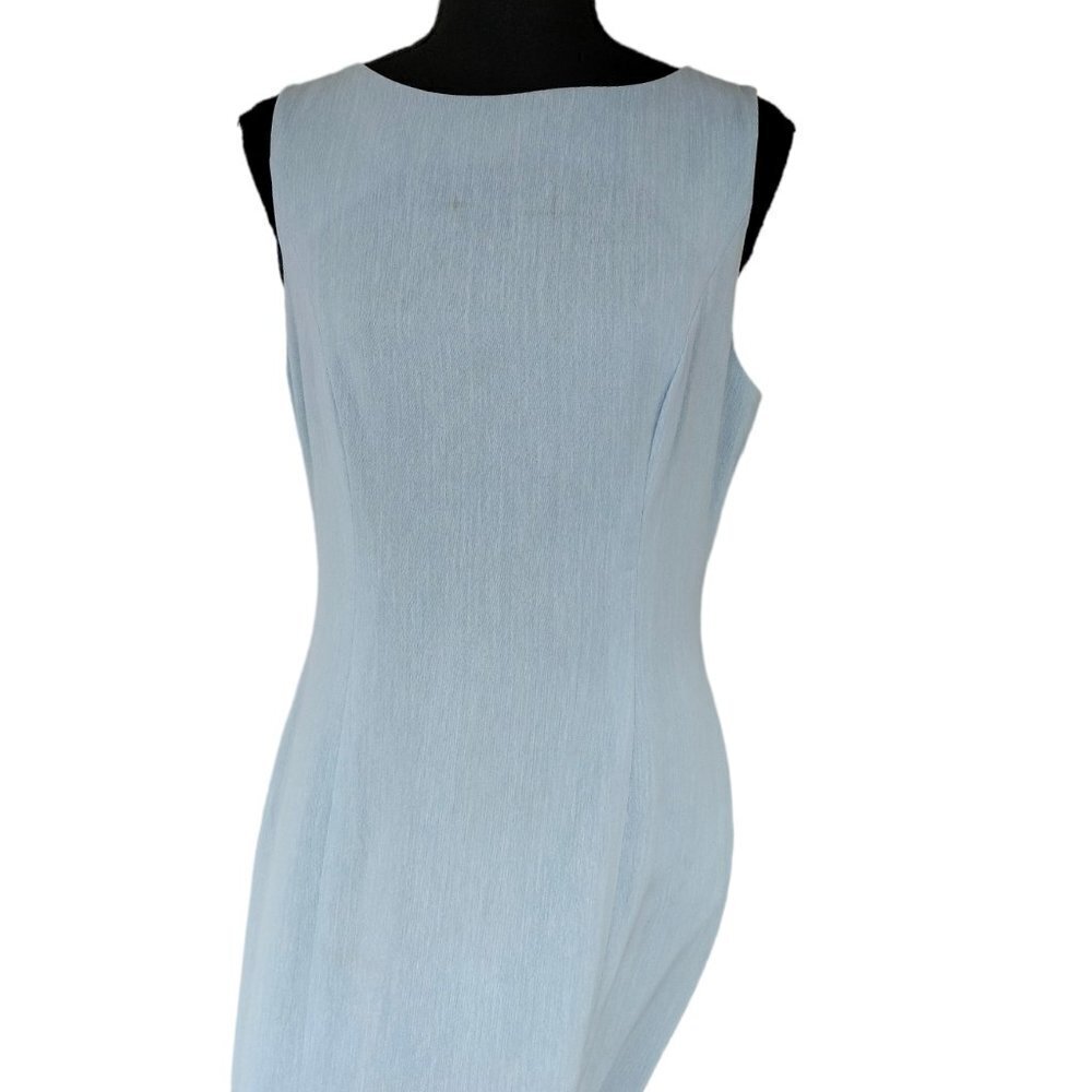 535A) Apostrophe Light Blue Sheath dress size 10